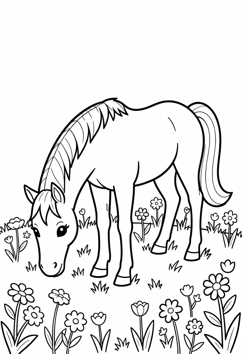 horse coloring pages 406