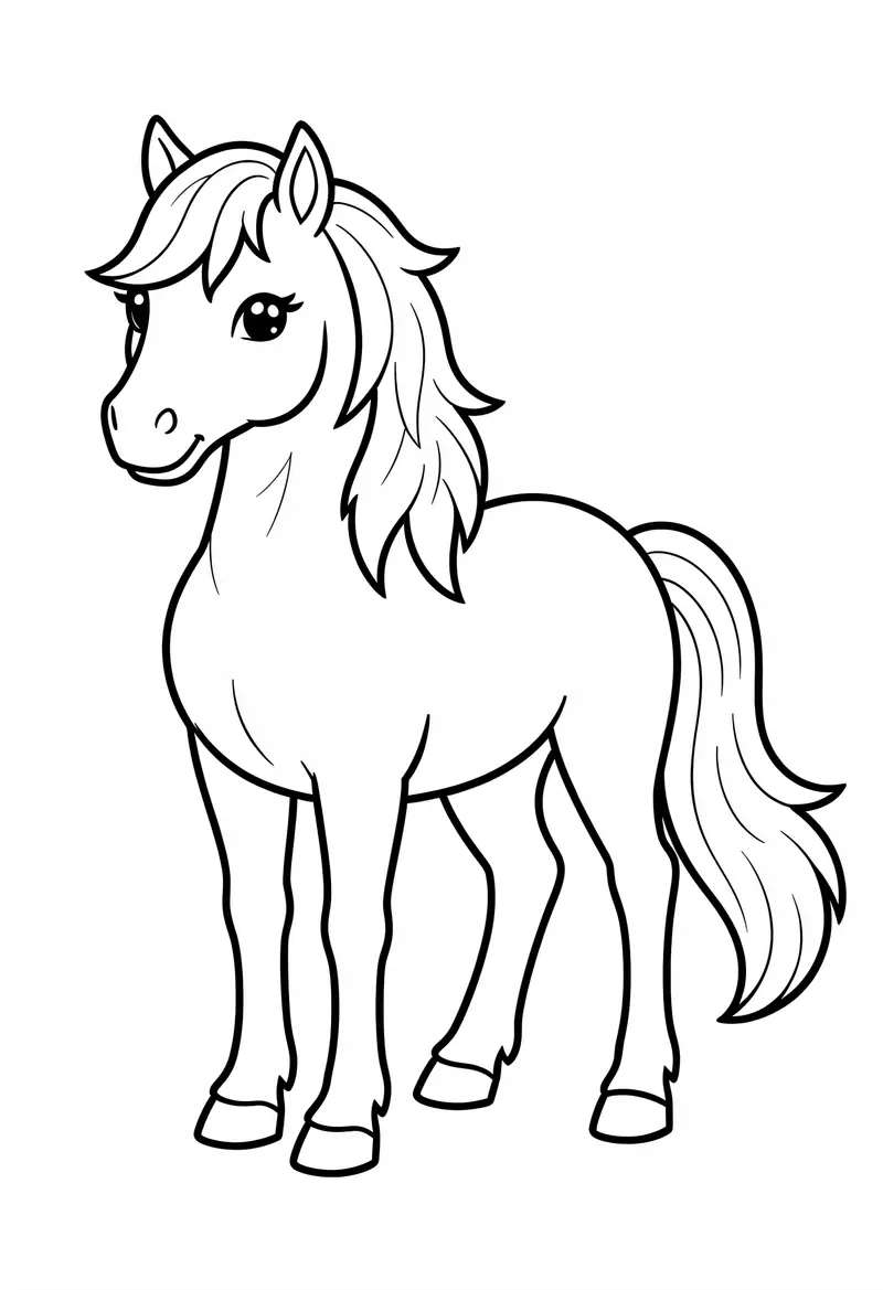 horse coloring pages 405