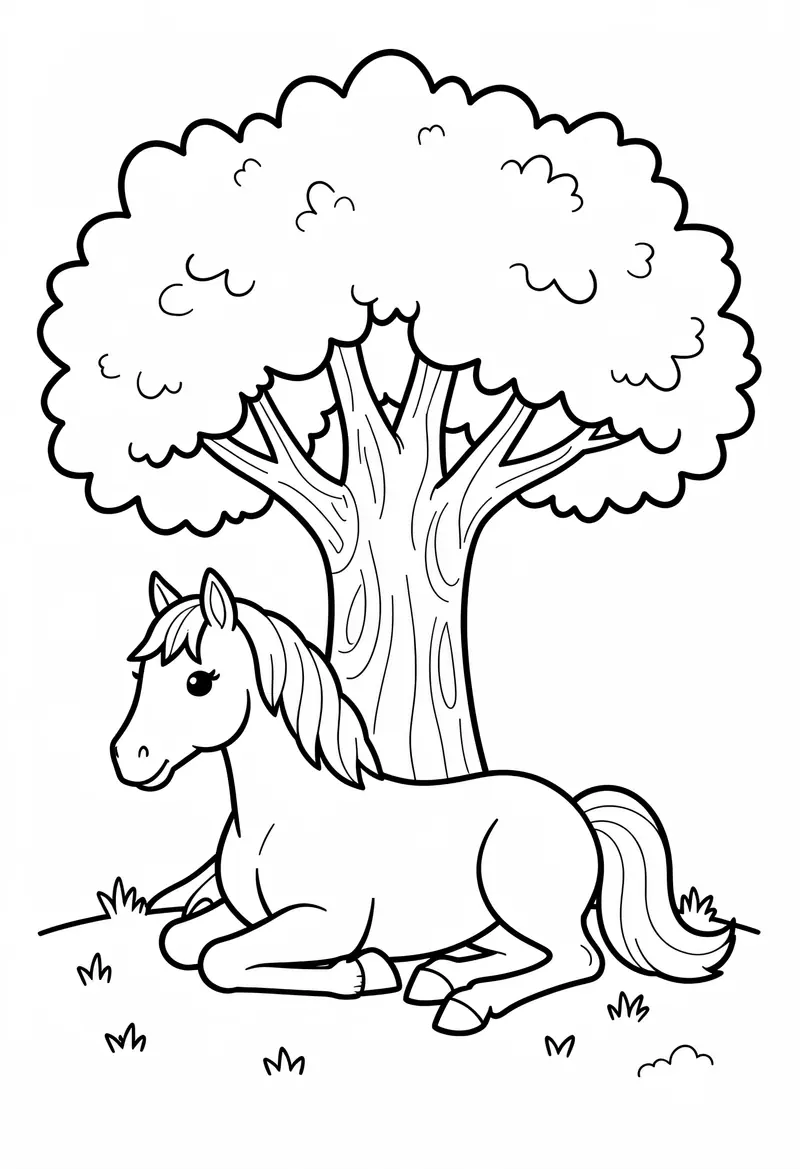 horse coloring pages 403