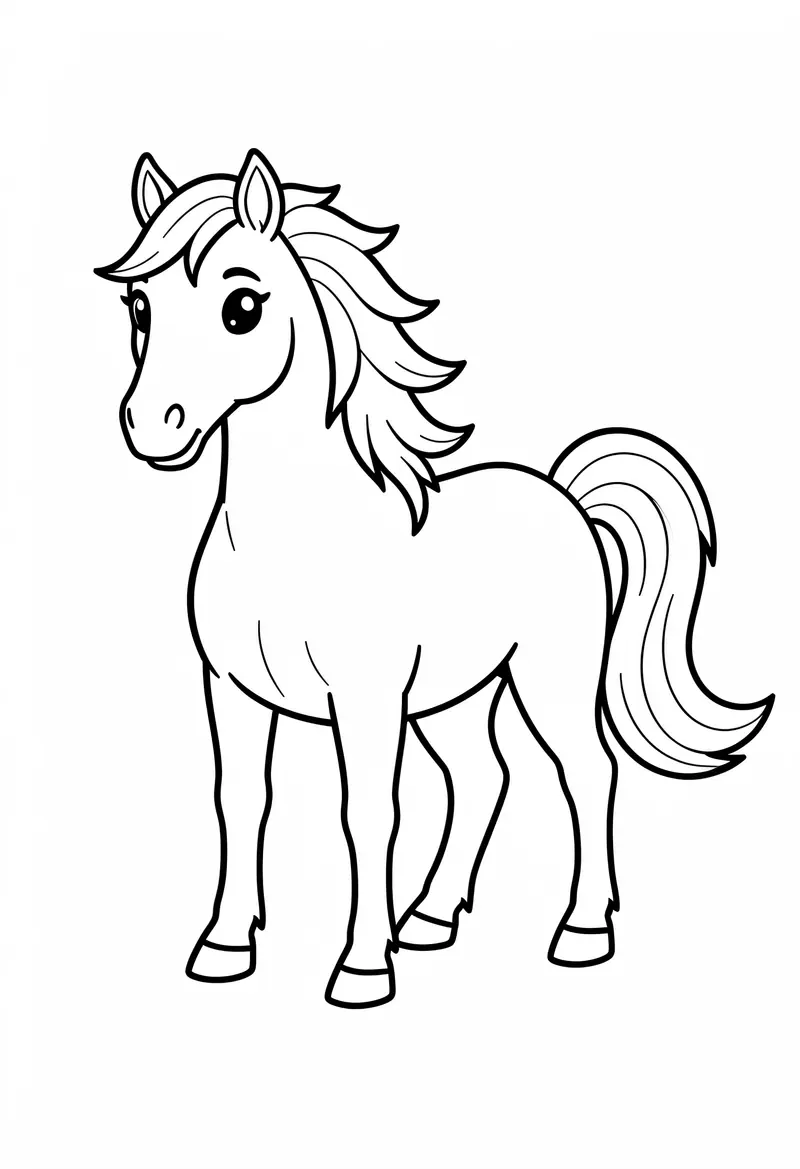 horse coloring pages 402