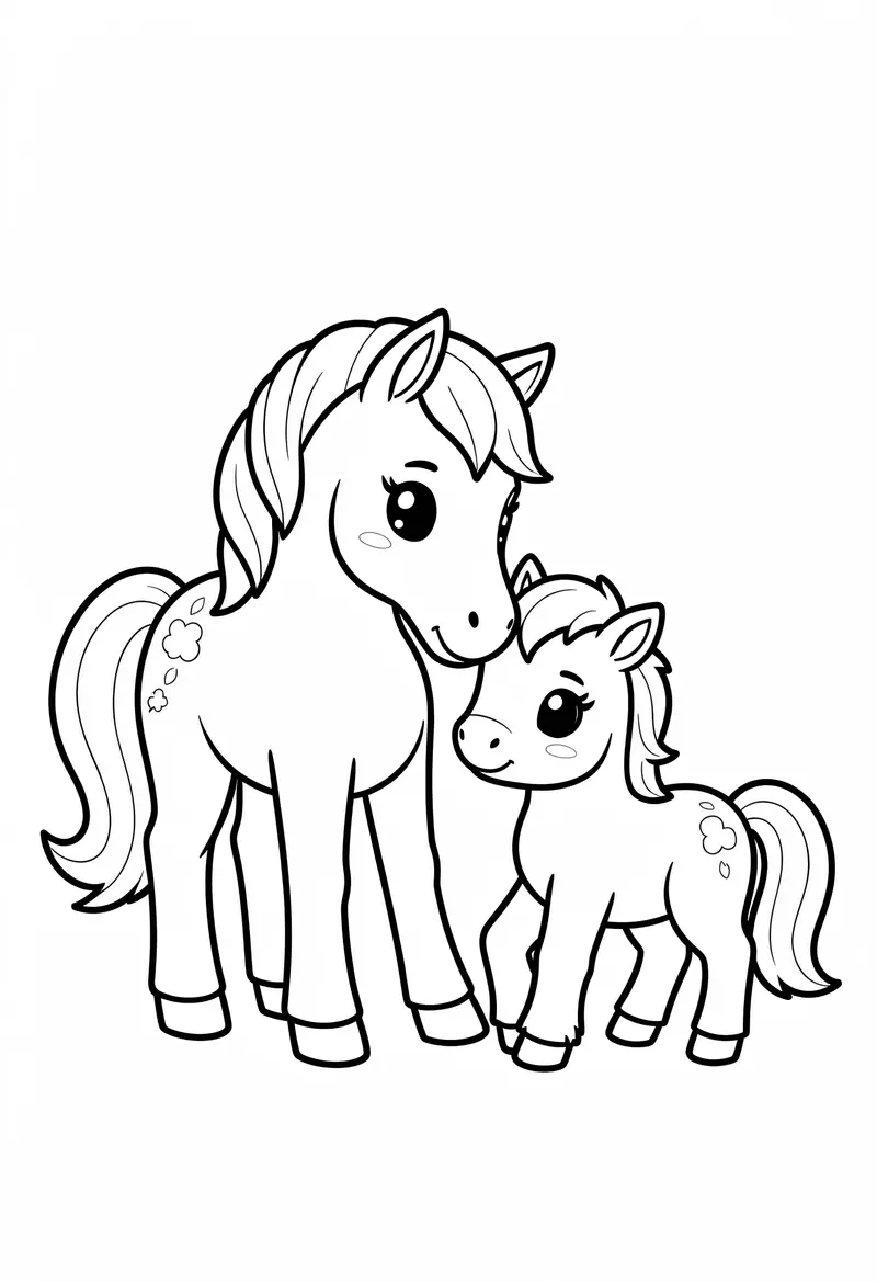 horse coloring pages 401