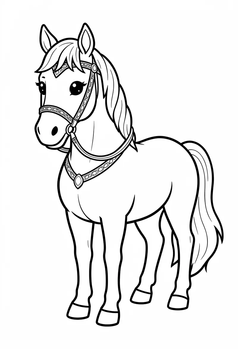 horse coloring pages 400
