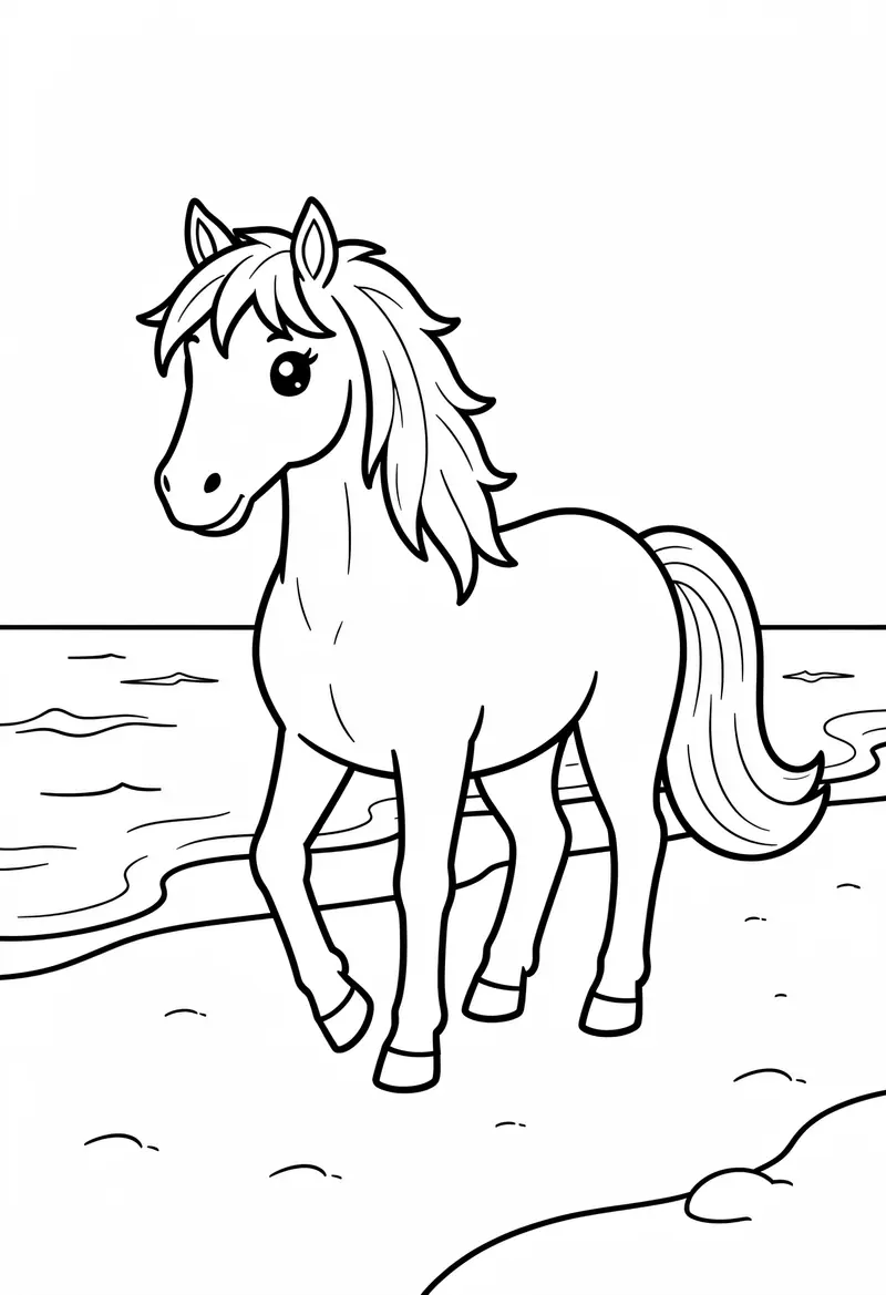 horse coloring pages 399