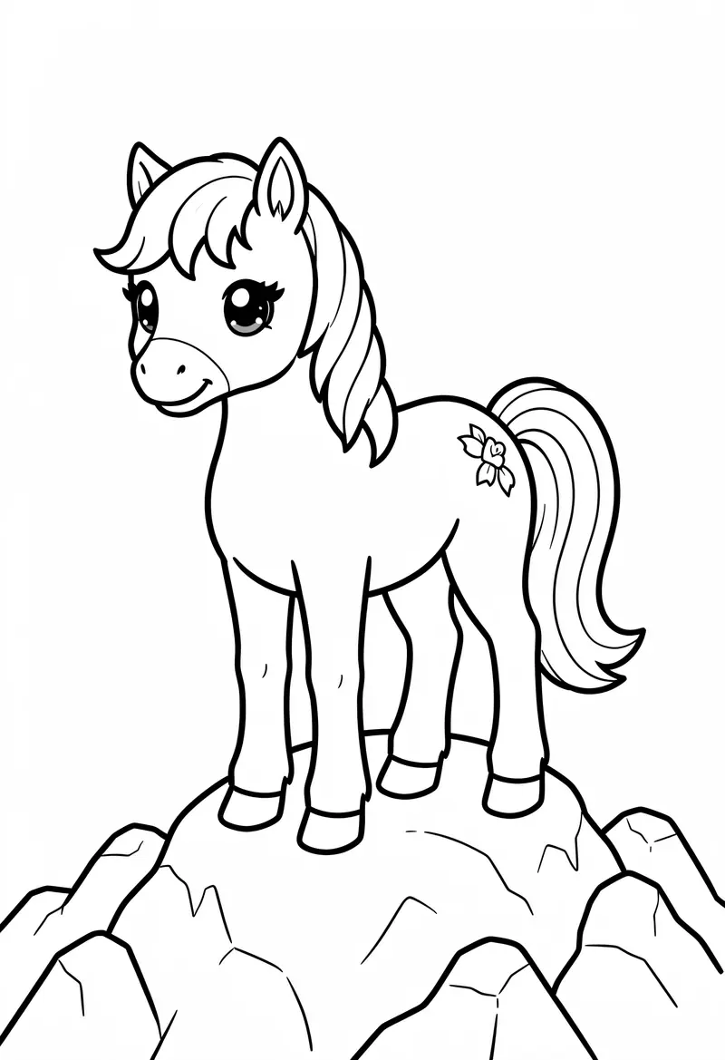 horse coloring pages 398