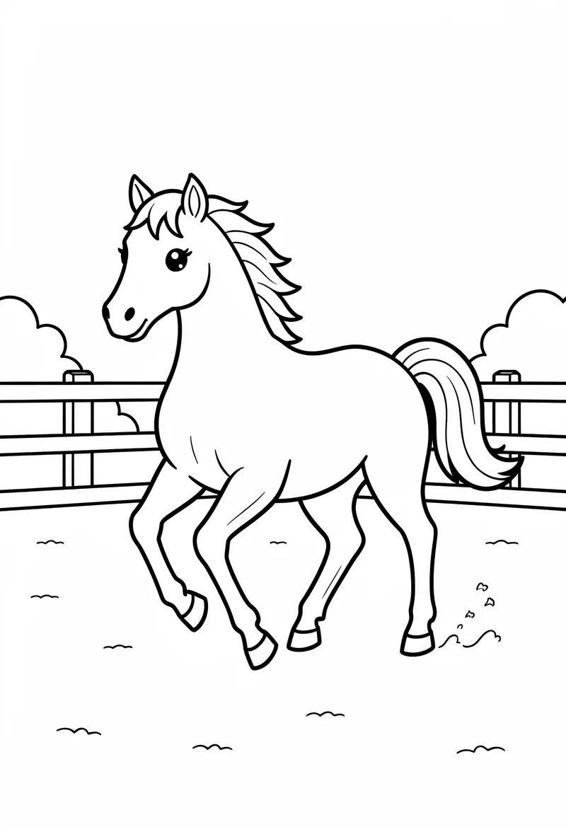horse coloring pages 397