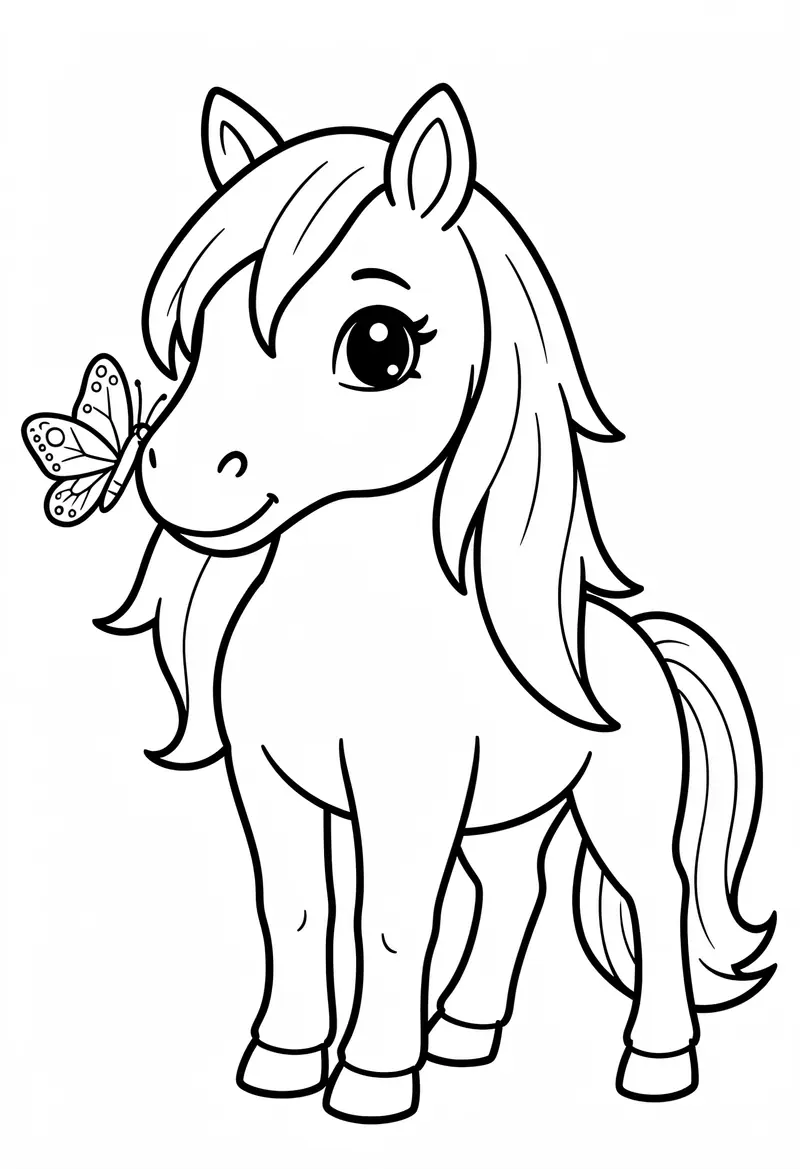 horse coloring pages 396