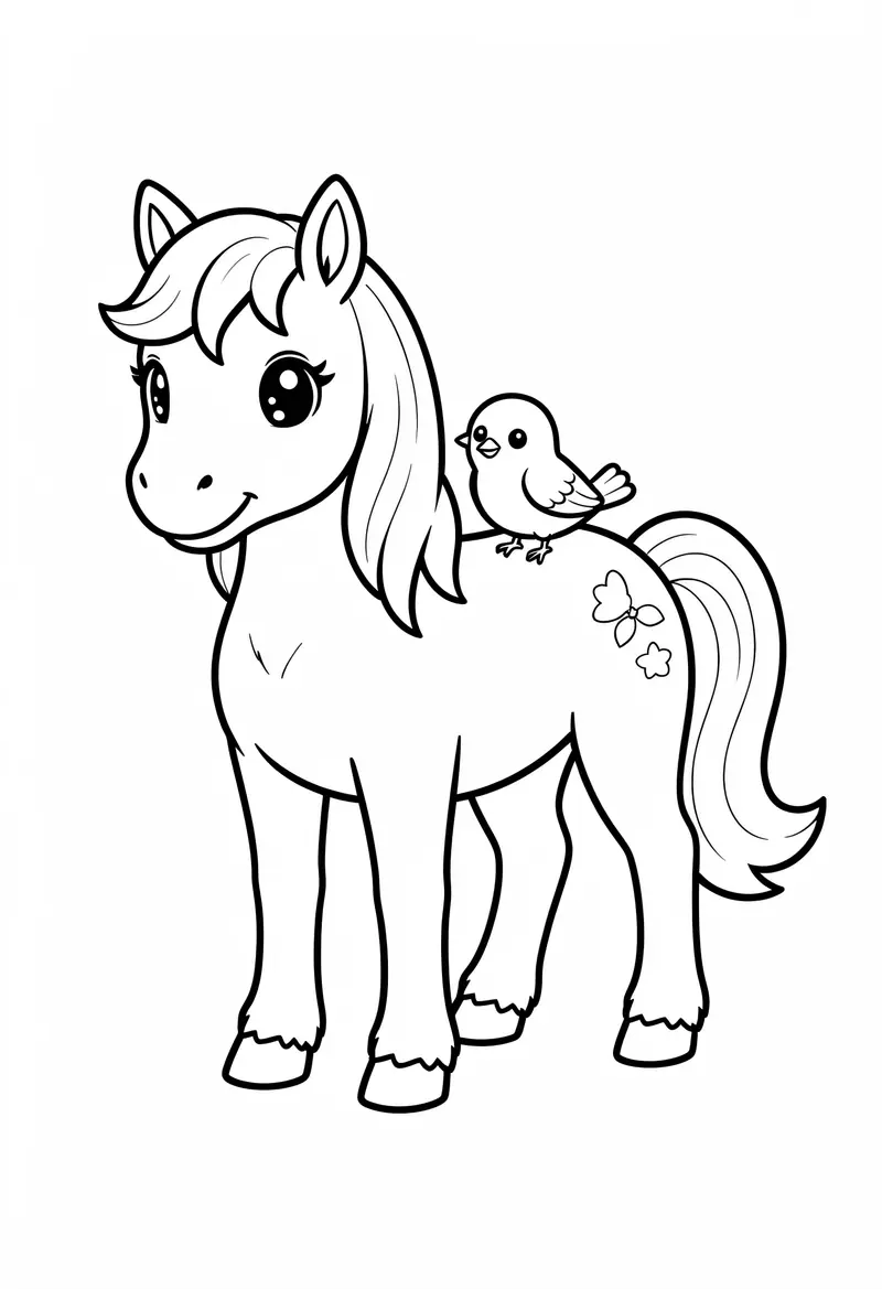 horse coloring pages 393