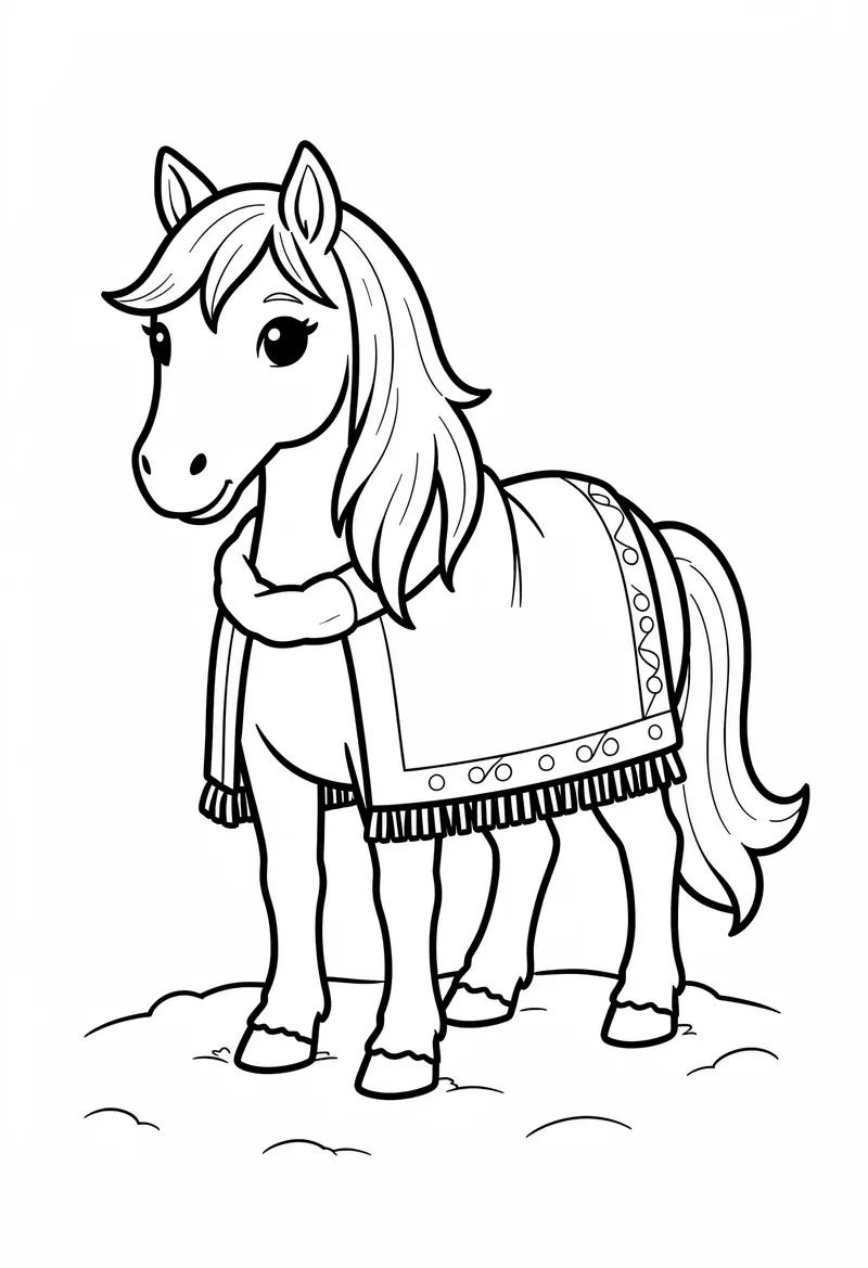 horse coloring pages 391