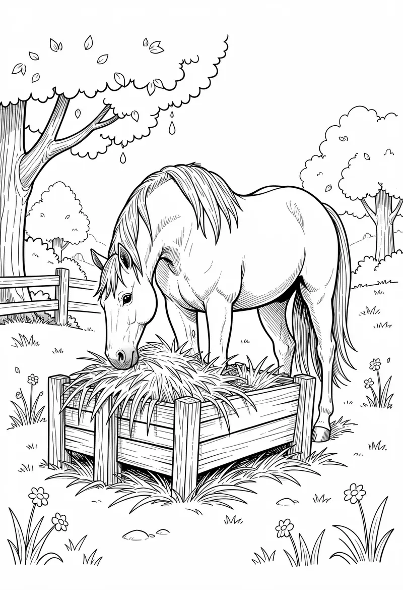 horse coloring pages 386