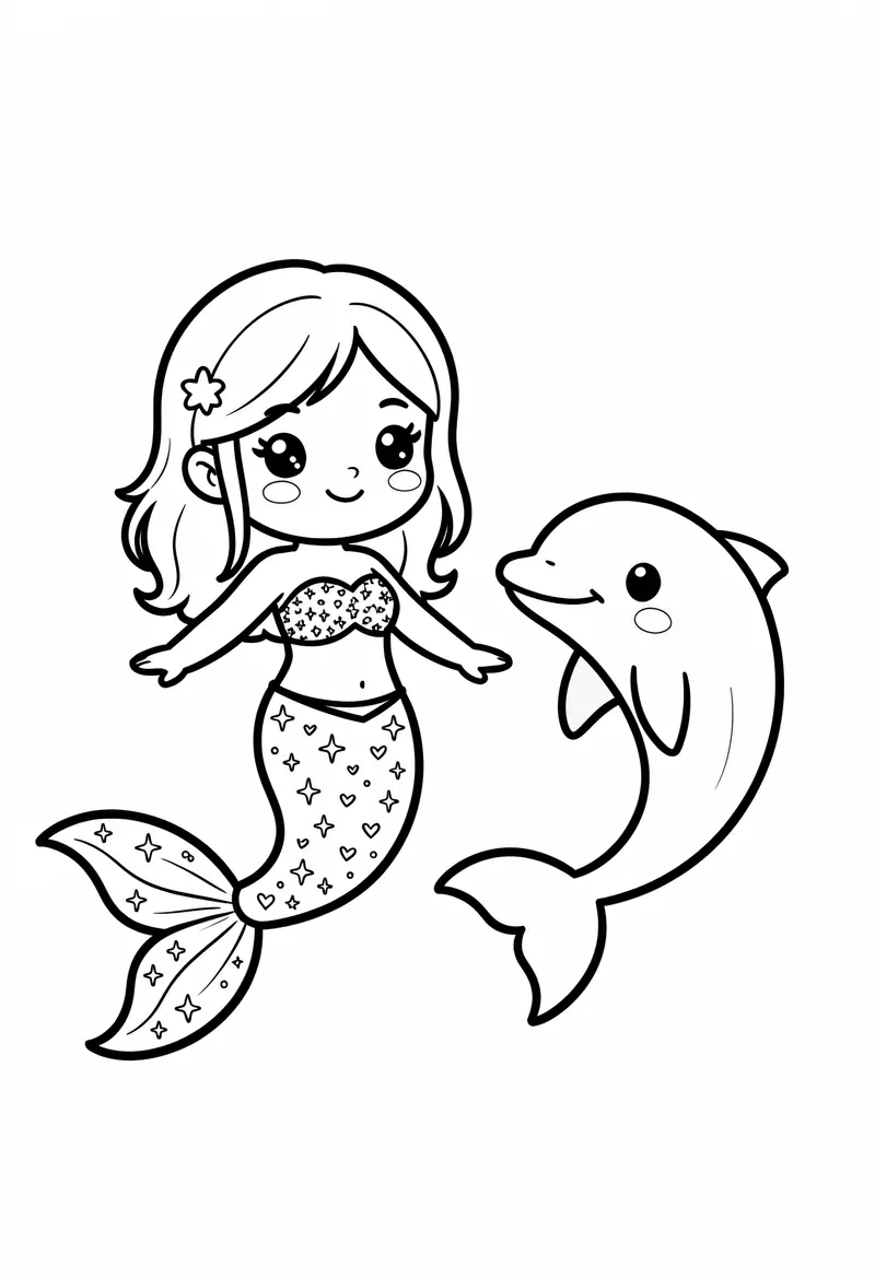 mermaid coloring pages 365