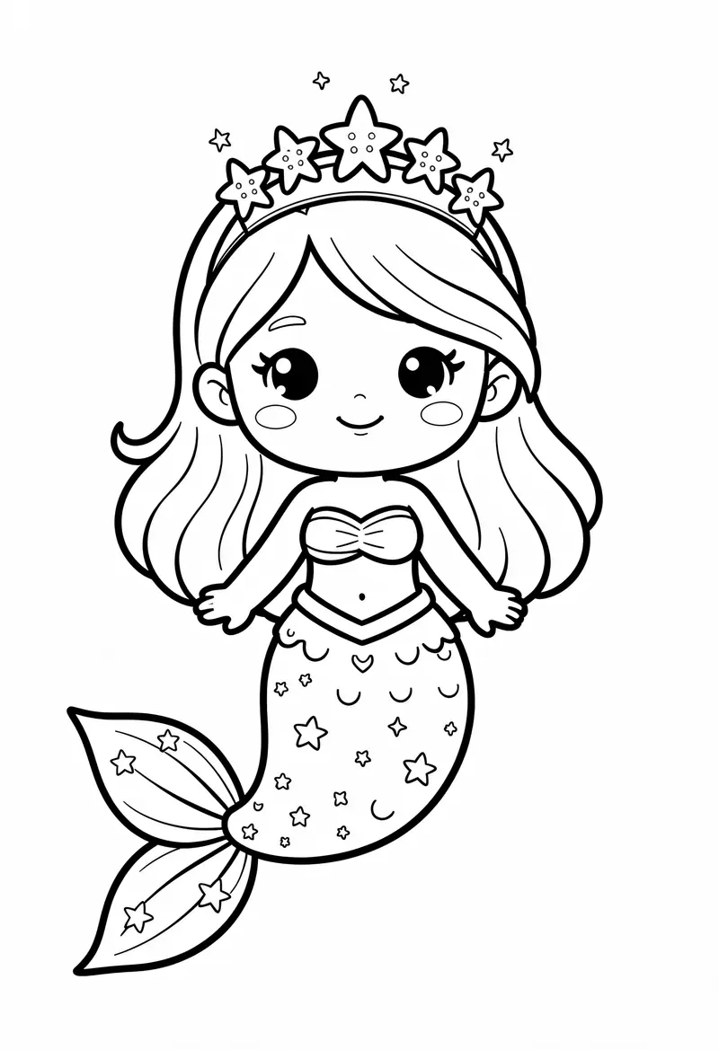 mermaid coloring pages 362