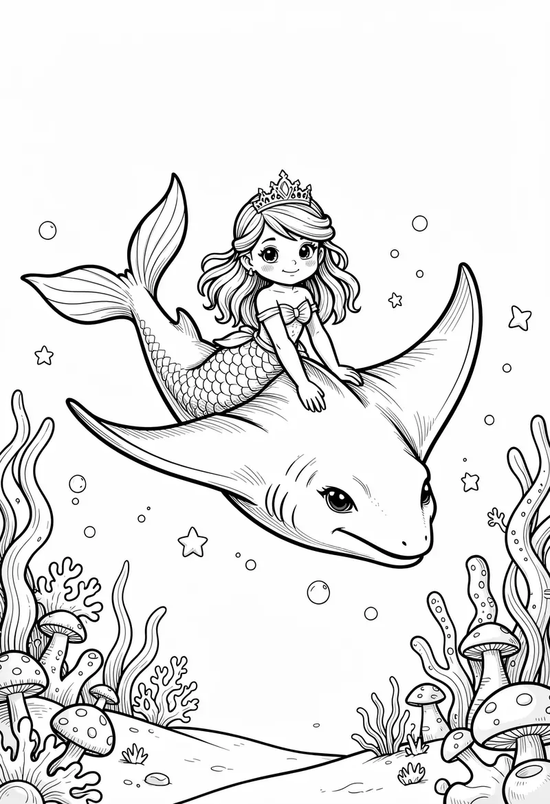mermaid coloring pages 330