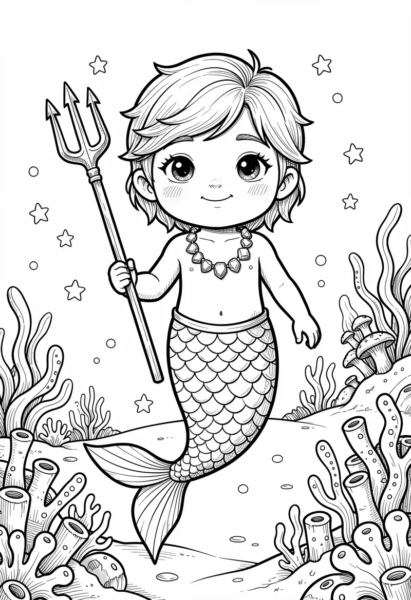 mermaid coloring pages 328
