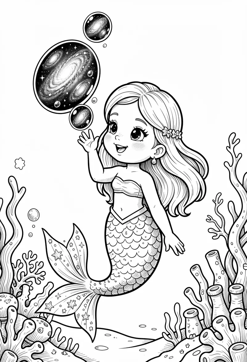 mermaid coloring pages 326