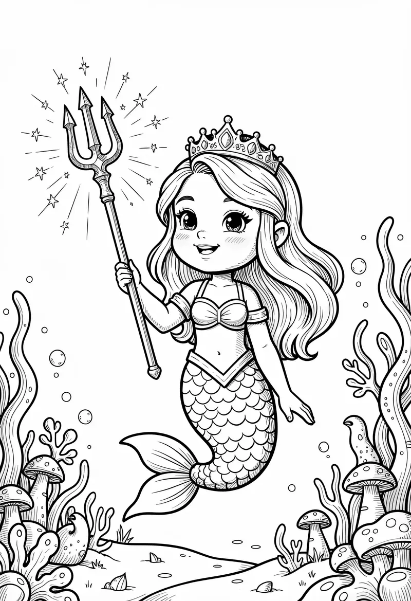 mermaid coloring pages 324