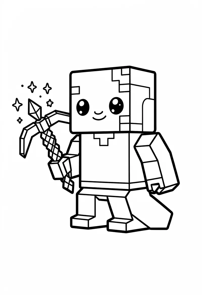 minecraft coloring pages 317