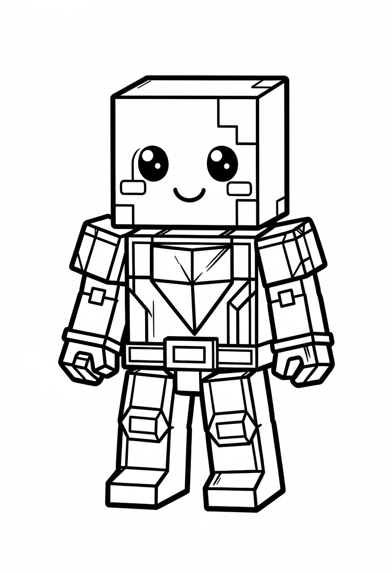 minecraft coloring pages 308