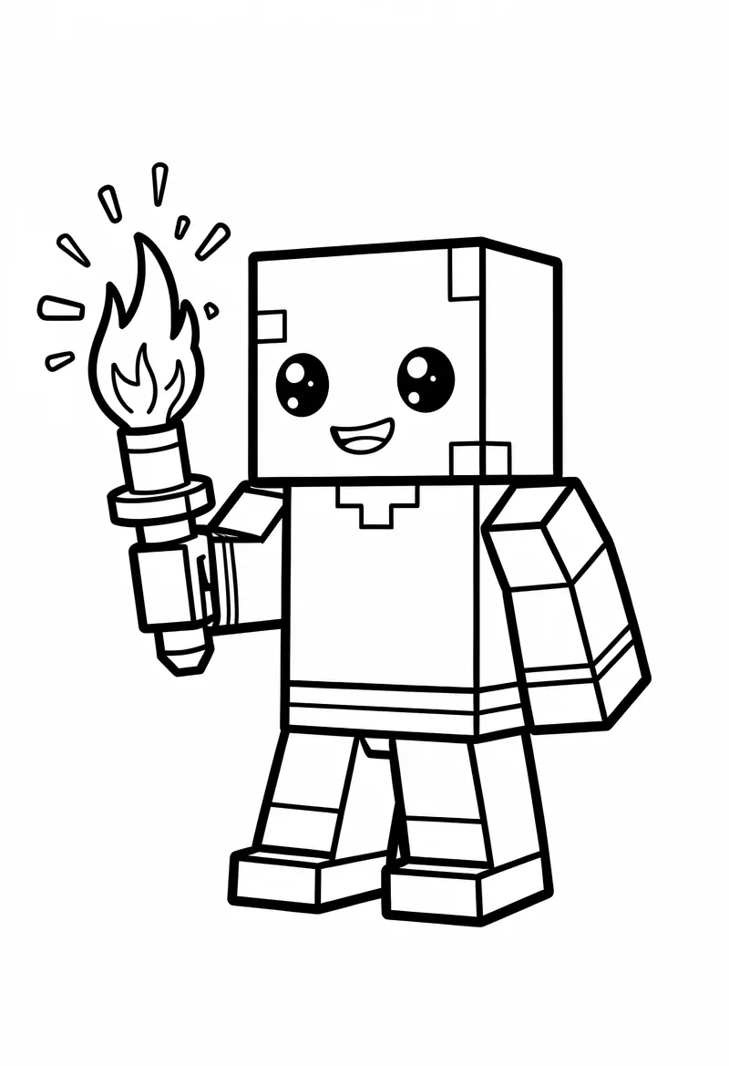 minecraft coloring pages 306