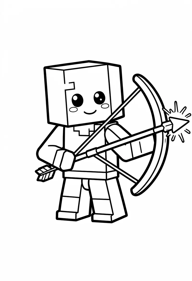 minecraft coloring pages 303