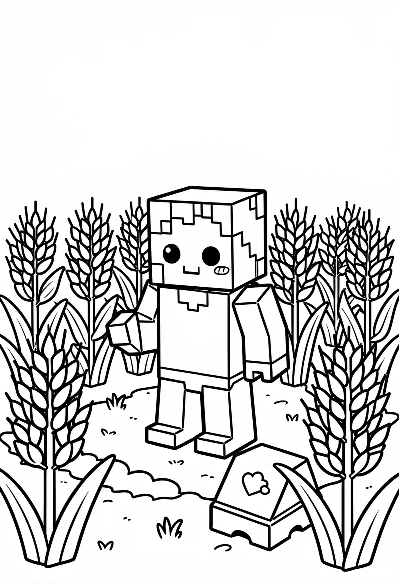 minecraft coloring pages 301
