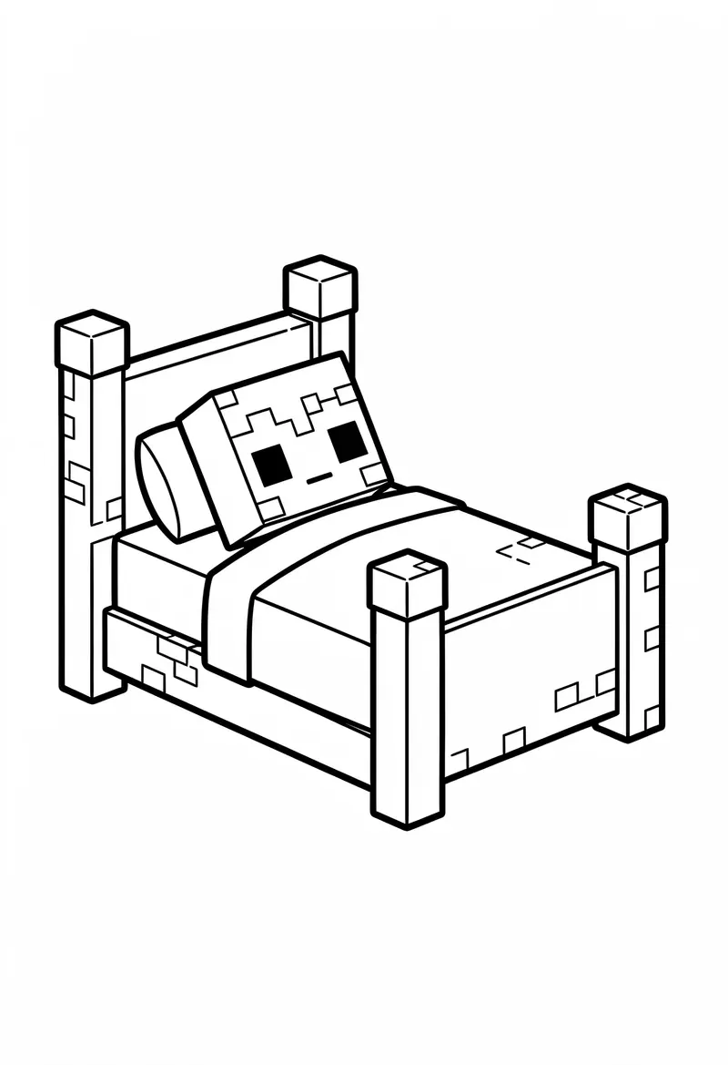 minecraft coloring pages 300
