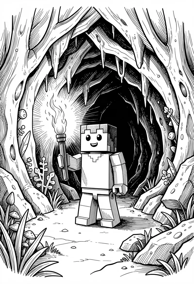 minecraft coloring pages 291