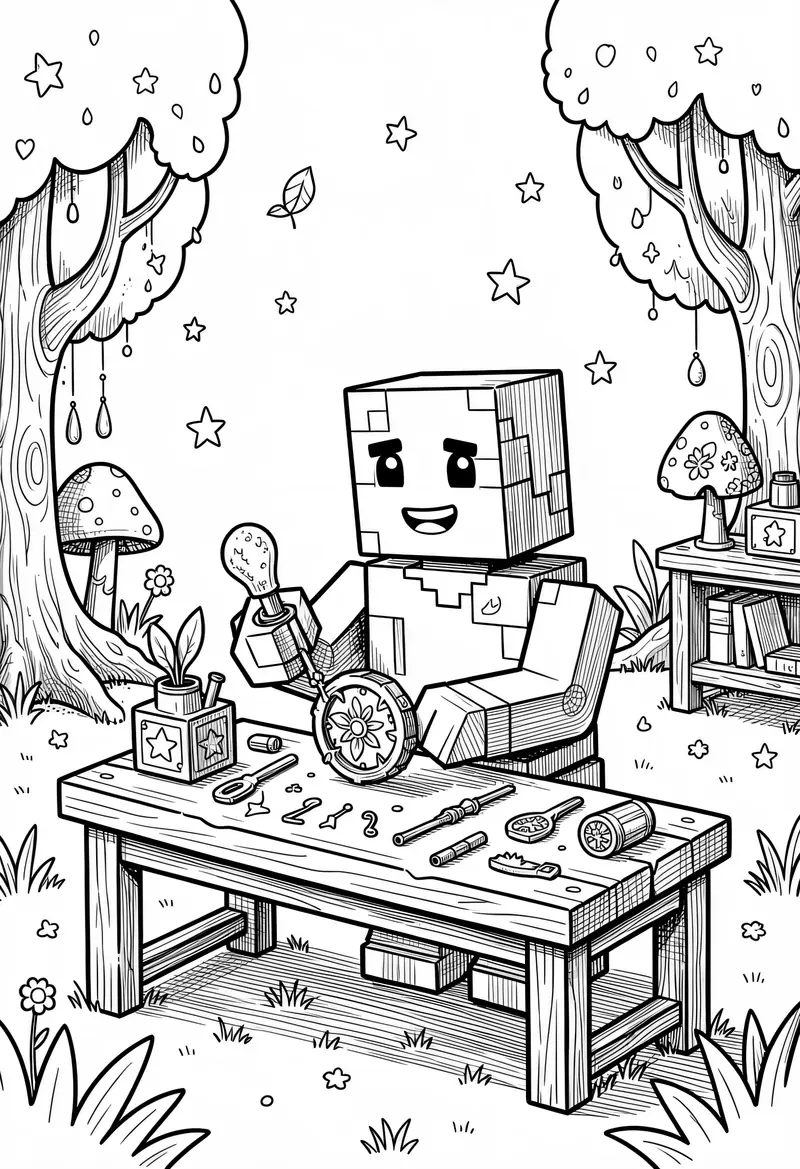 minecraft coloring pages 282