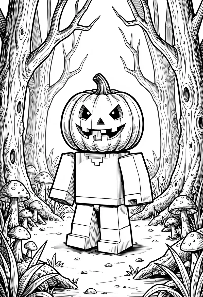 minecraft coloring pages 276