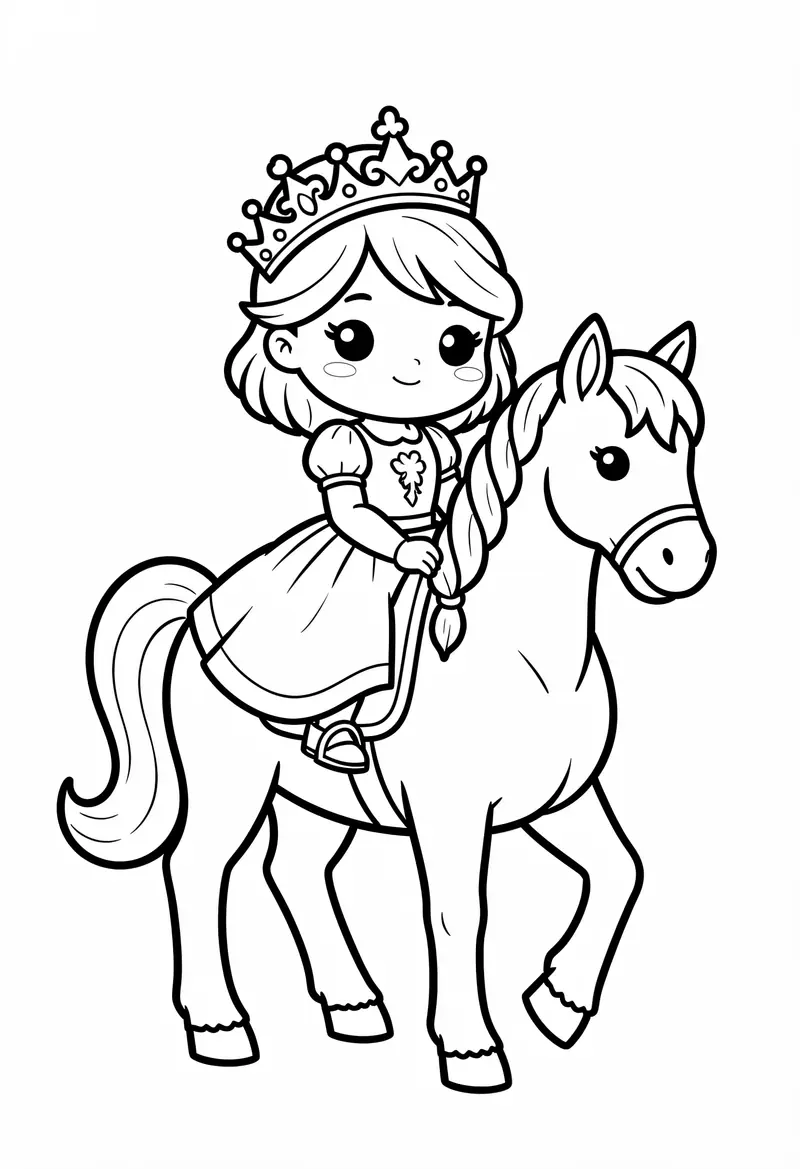 princess coloring pages 268