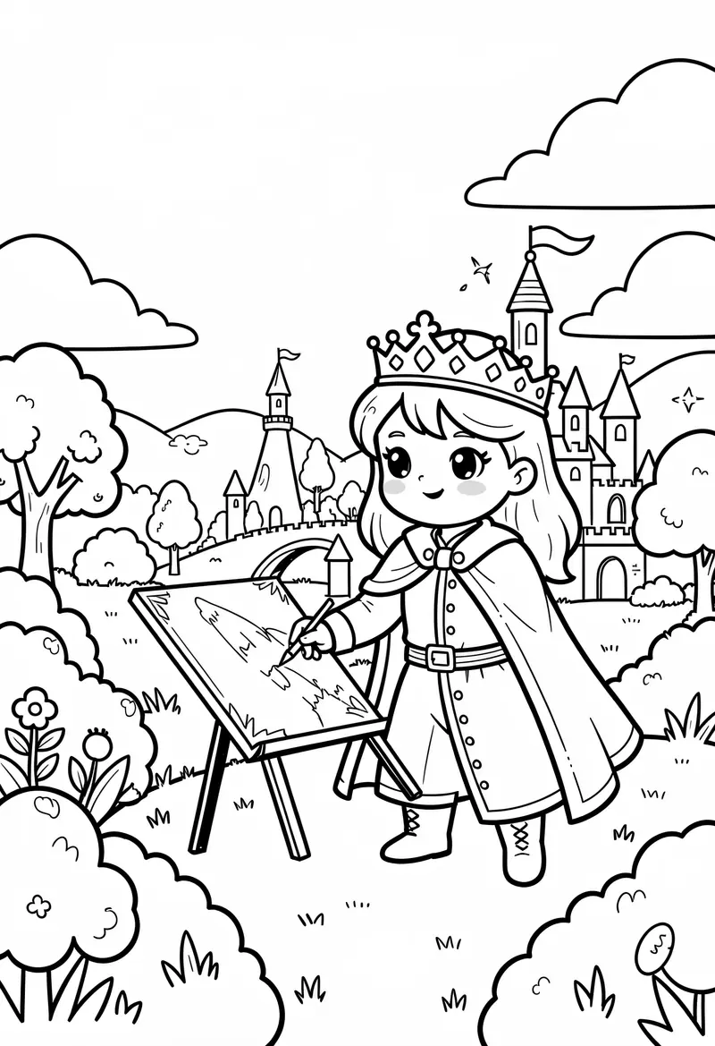 princess coloring pages 254