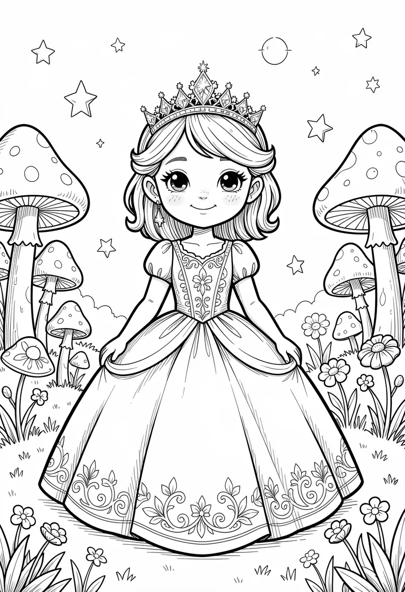 princess coloring pages 249
