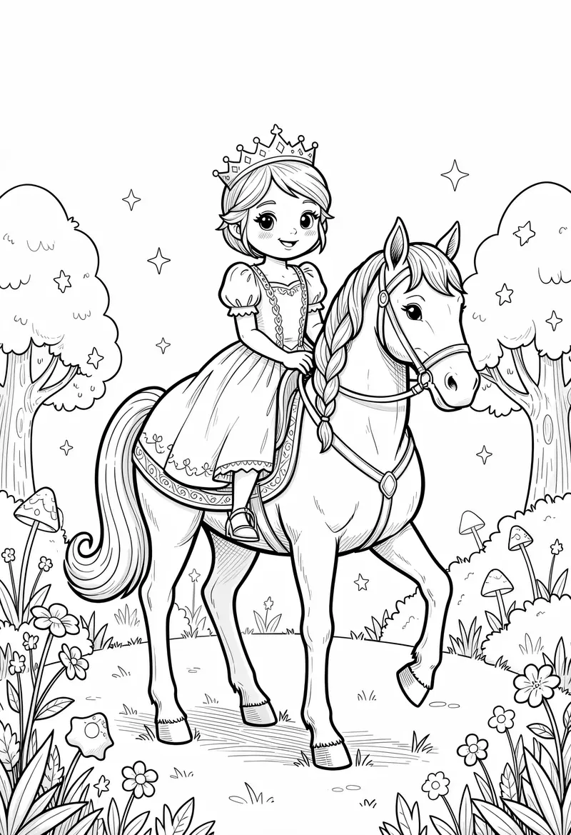 princess coloring pages 243