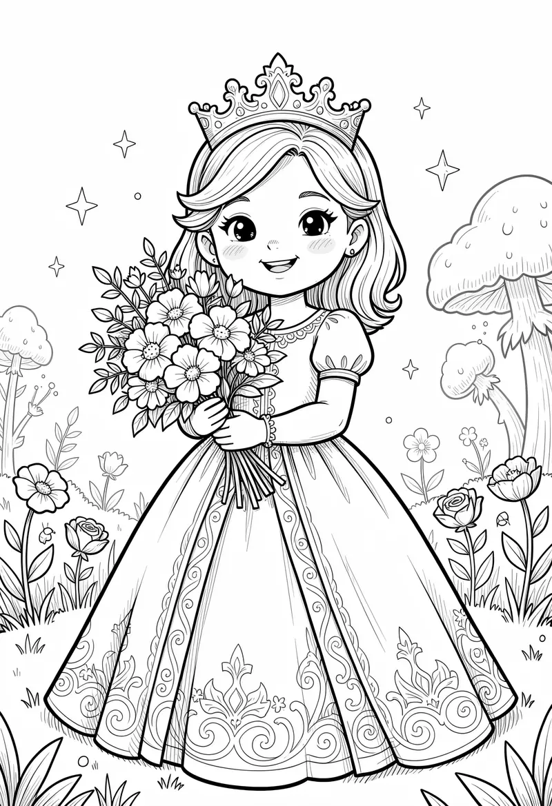 princess coloring pages 225
