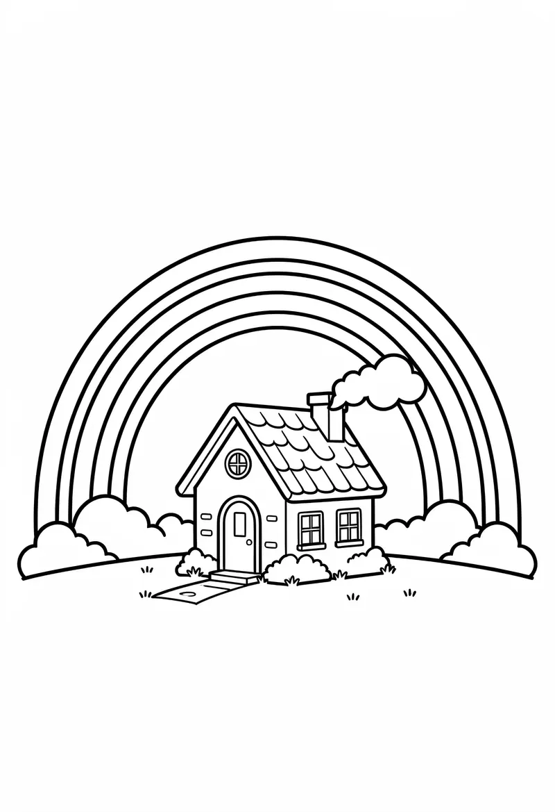 rainbow coloring pages 221