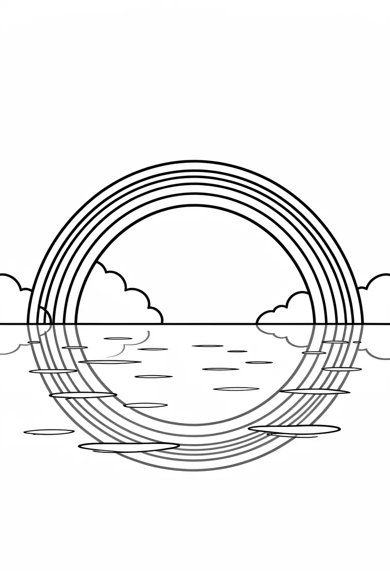 rainbow coloring pages 219
