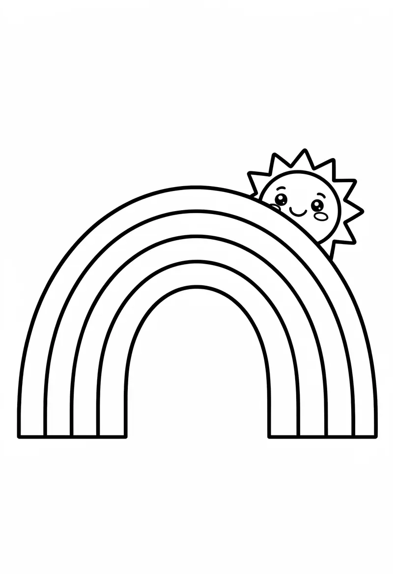 rainbow coloring pages 217