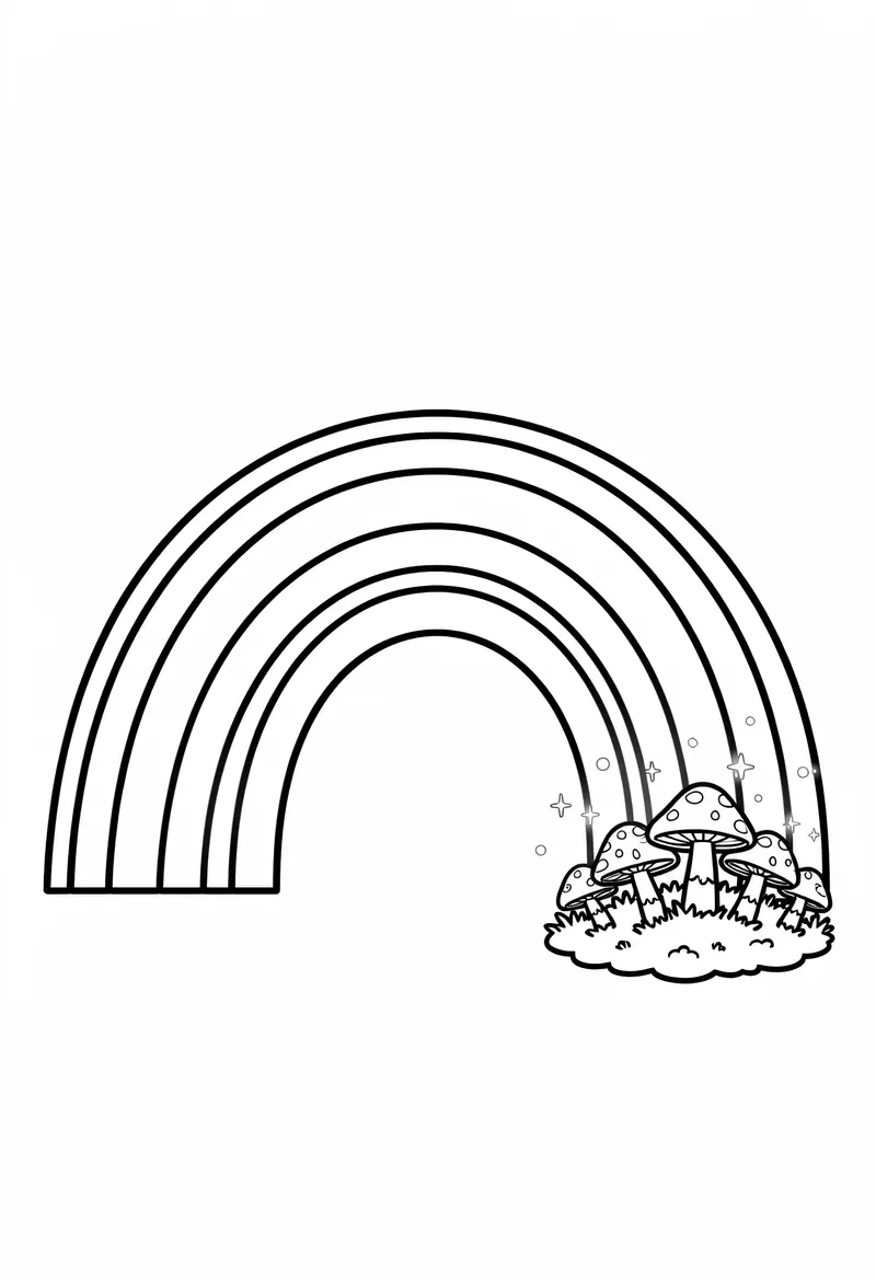 rainbow coloring pages 215