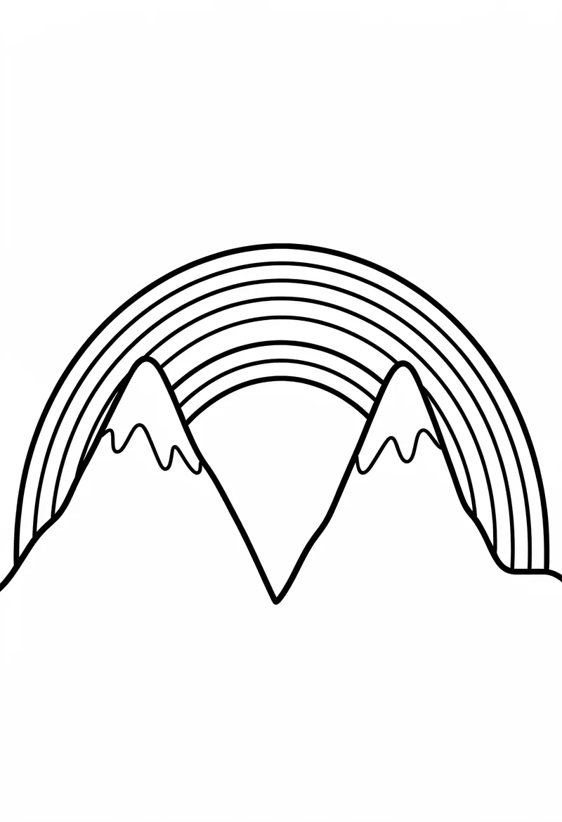 rainbow coloring pages 214