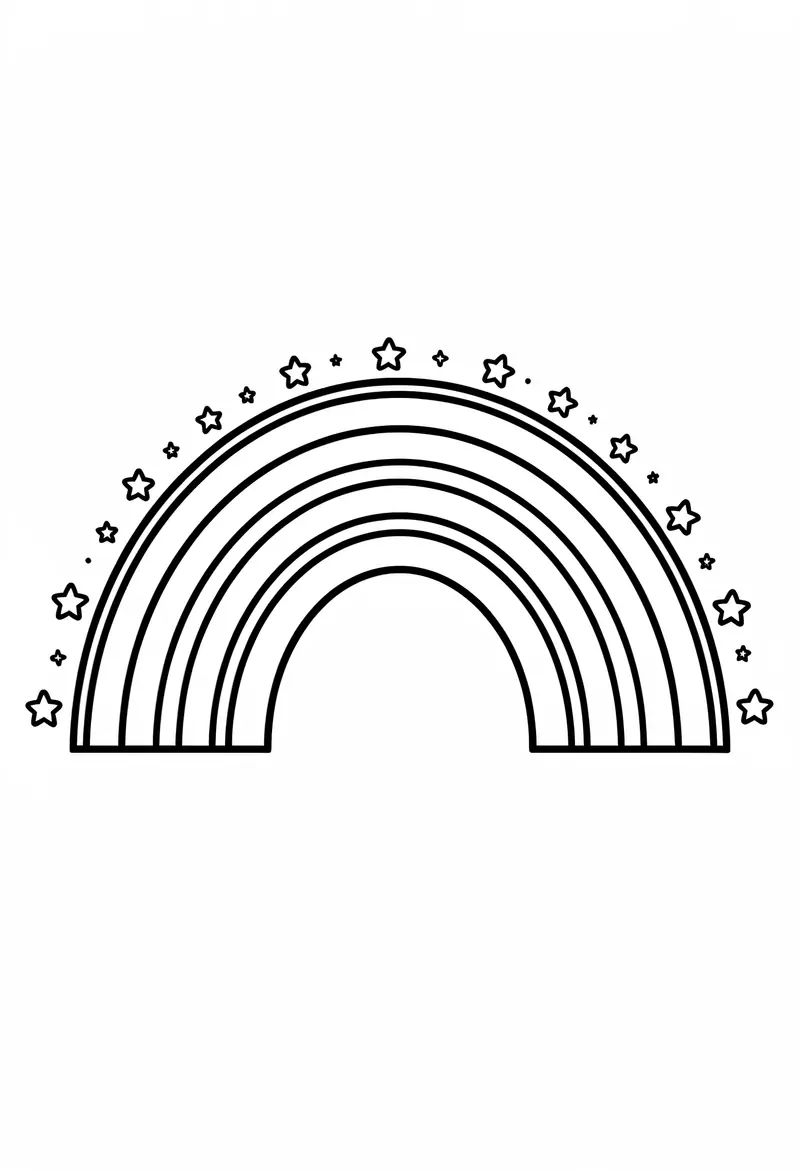 rainbow coloring pages 213