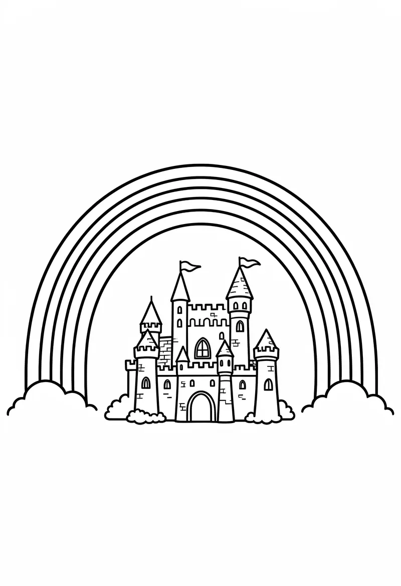 rainbow coloring pages 212