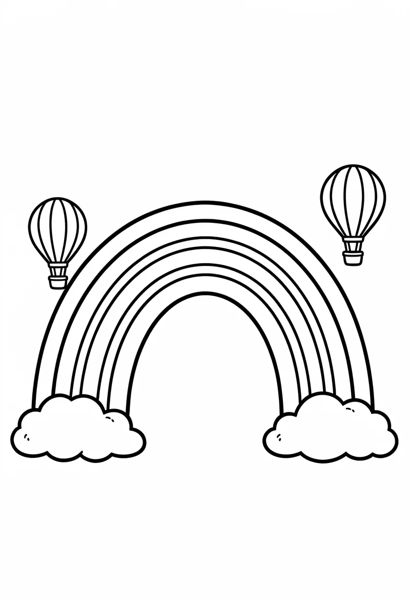 rainbow coloring pages 210