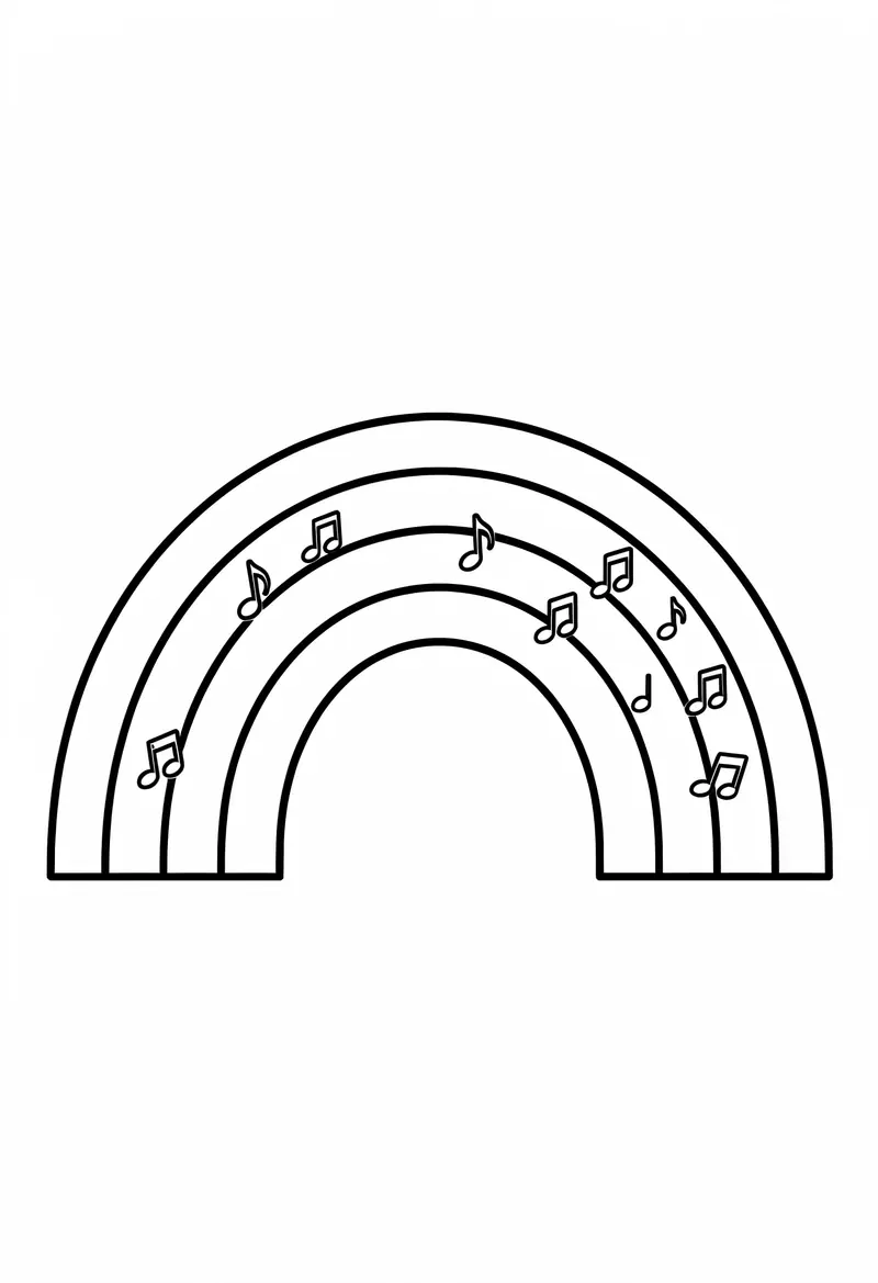 rainbow coloring pages 206