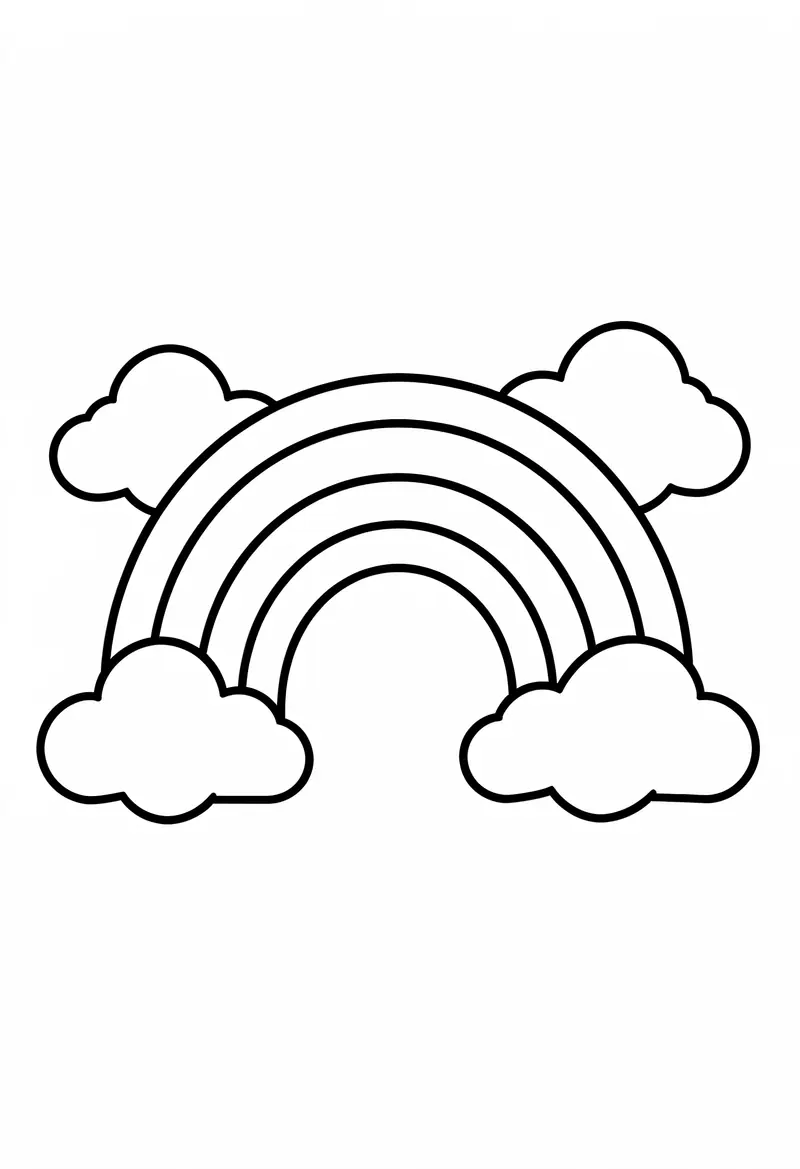 rainbow coloring pages 204