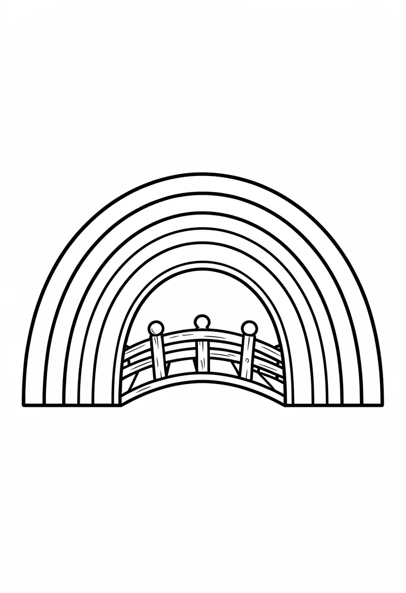 rainbow coloring pages 203