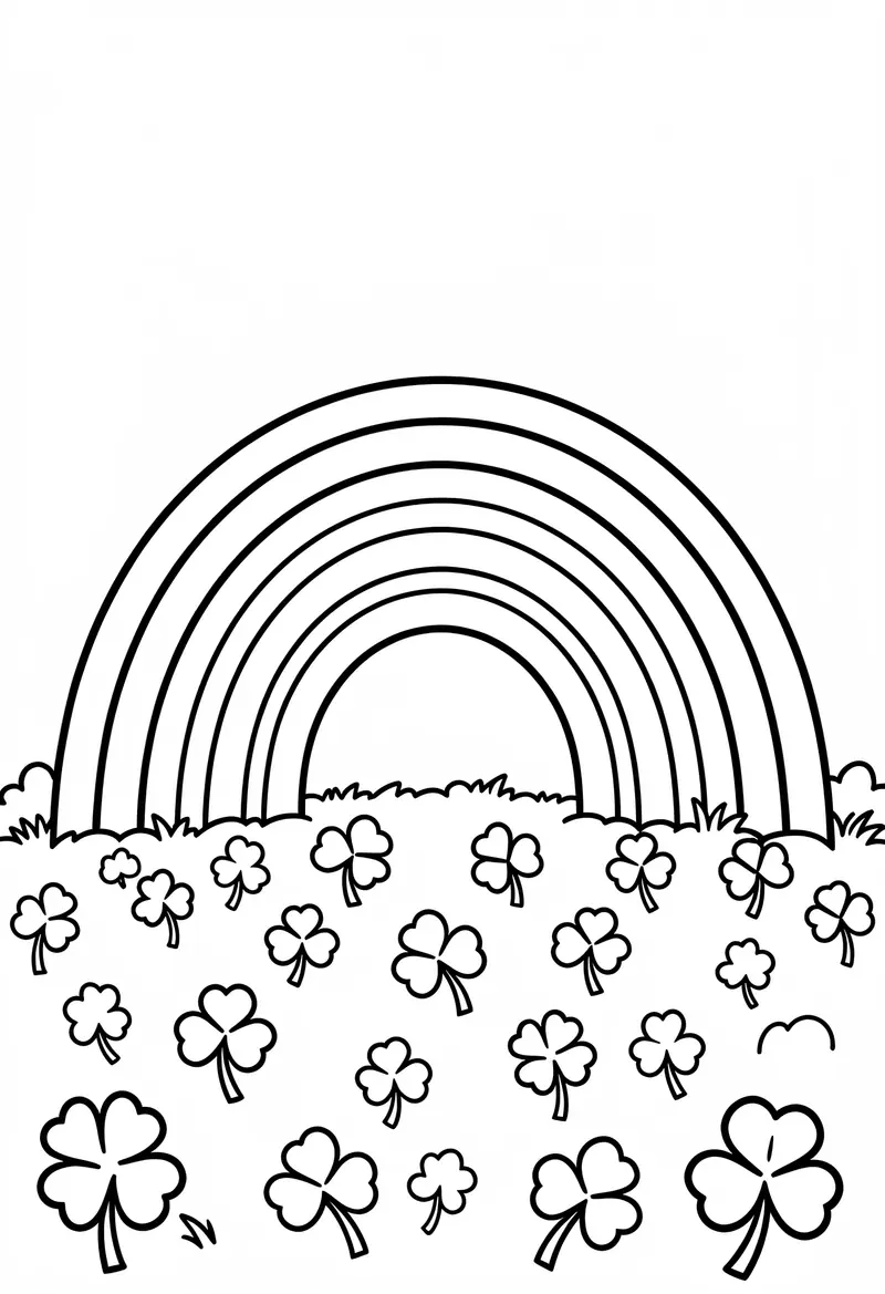 rainbow coloring pages 201