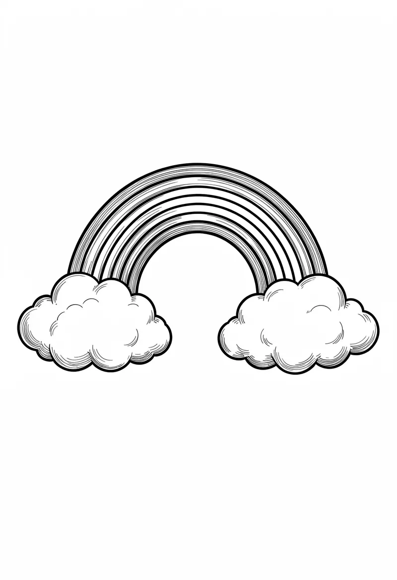 rainbow coloring pages 199