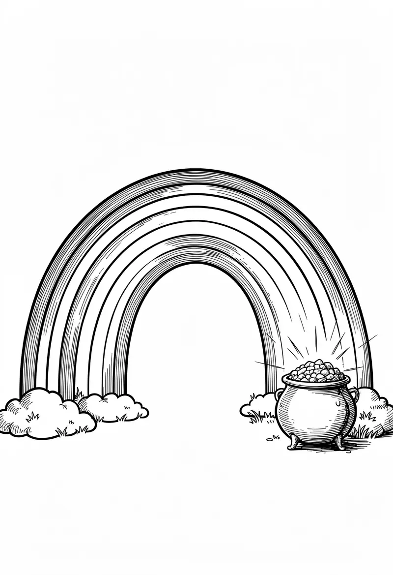 rainbow coloring pages 198