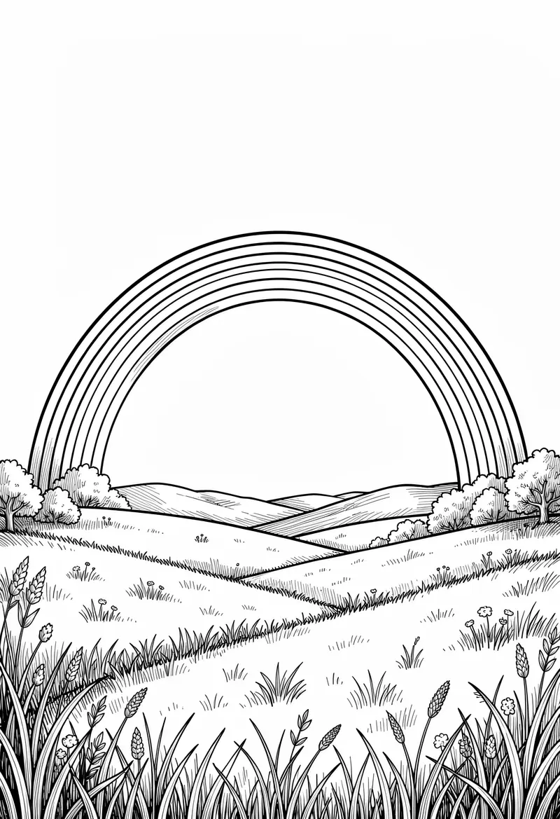 rainbow coloring pages 197
