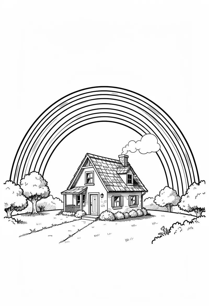 rainbow coloring pages 196