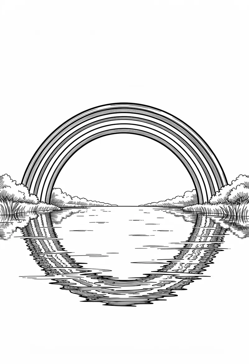 rainbow coloring pages 194